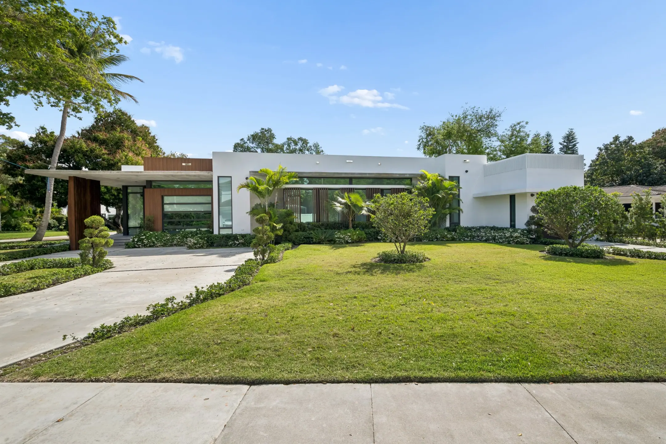 Exterior of the Miami Shores Estate