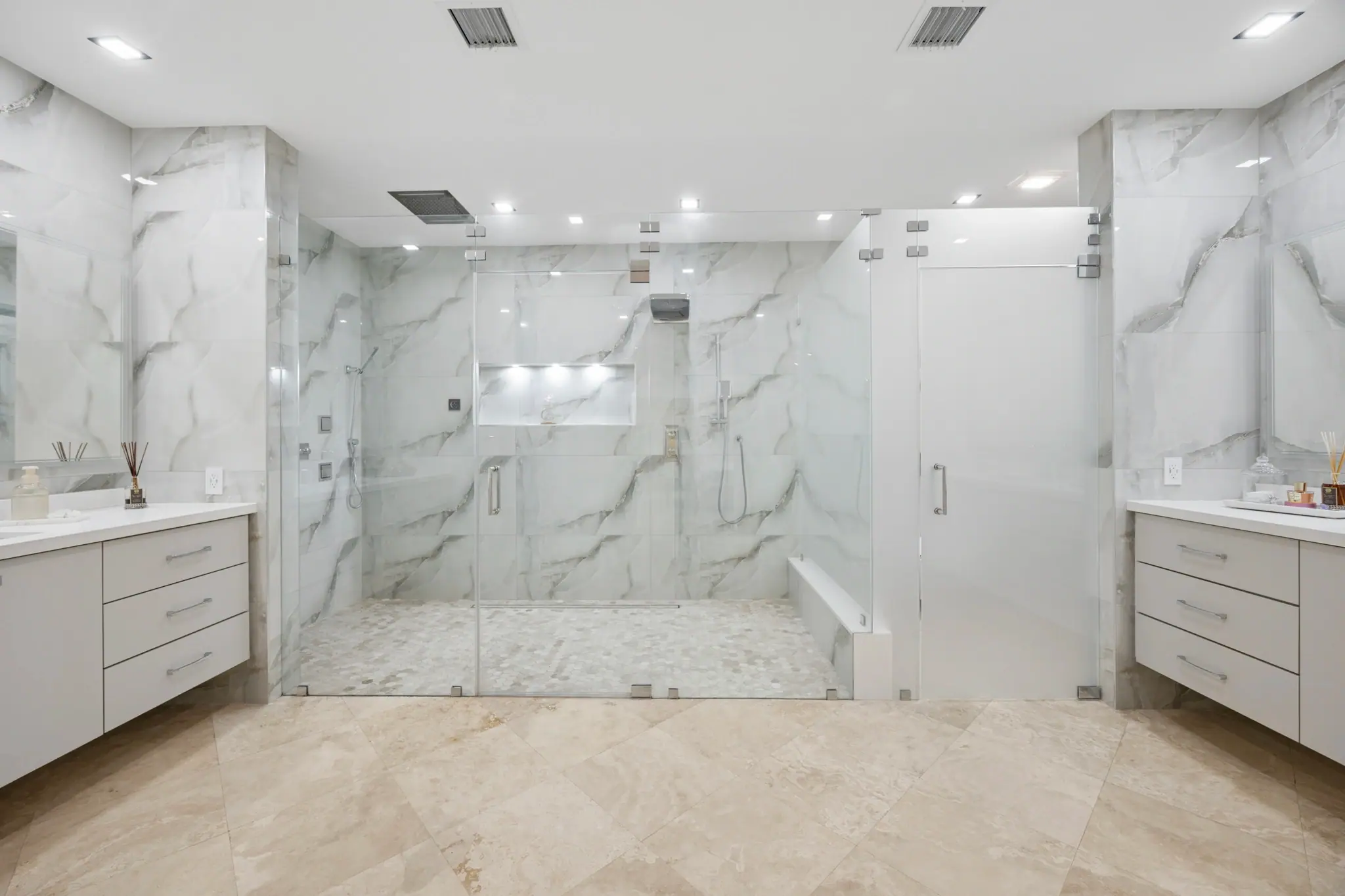 Primary bathroom at the Private Acre Estate