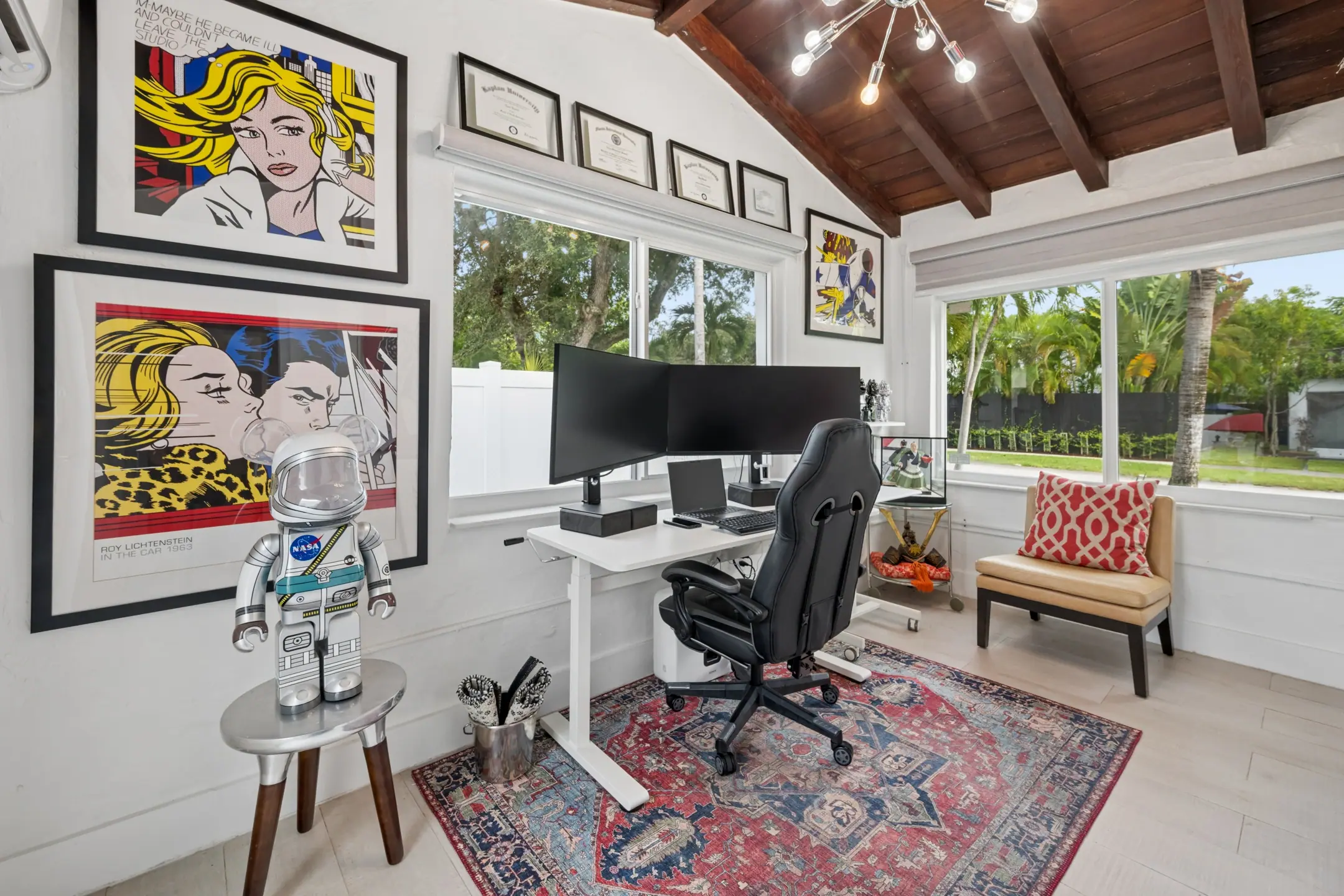 Home office at the Shores Garden Bungalow