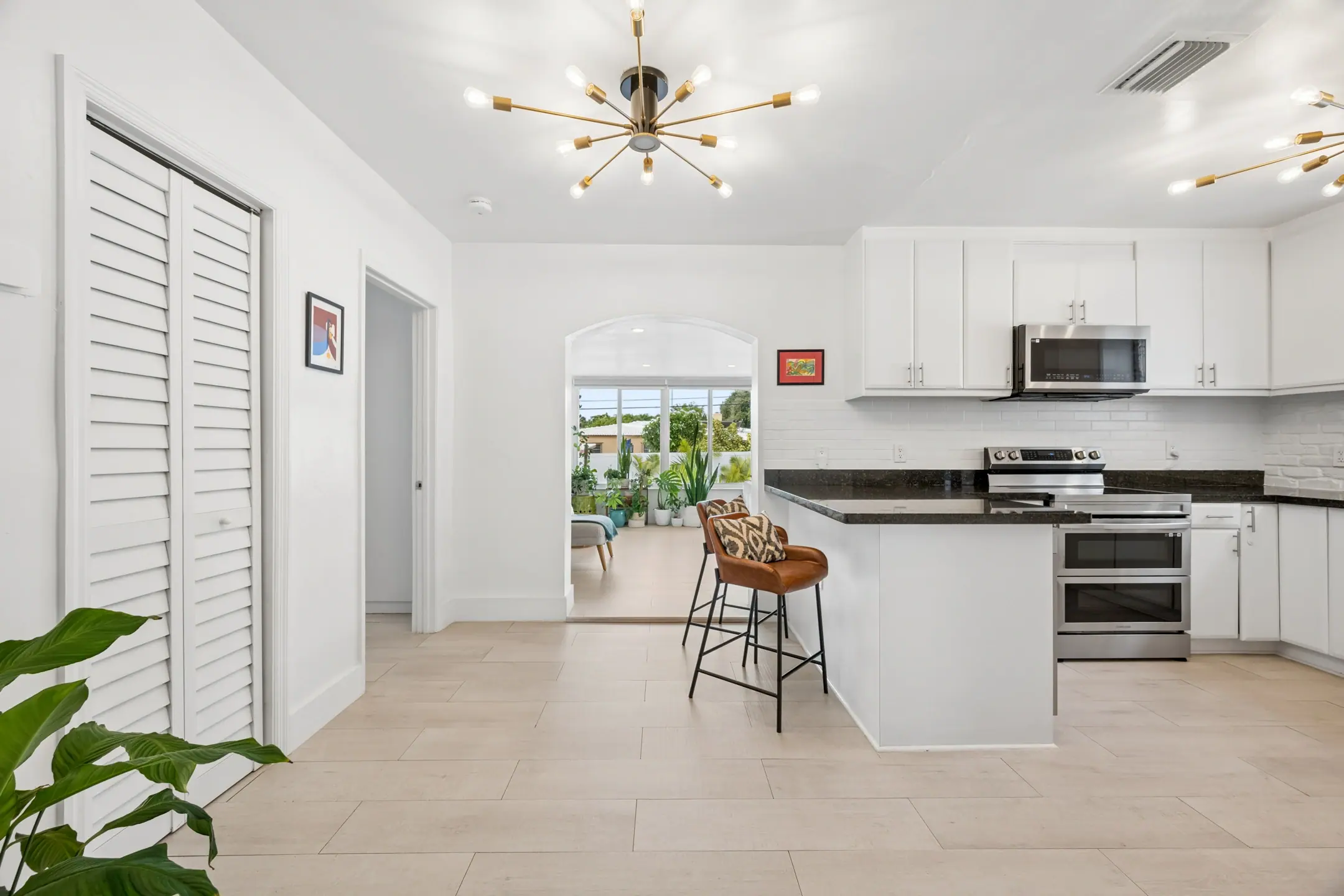 Kitchen at the Shores Garden Bungalow