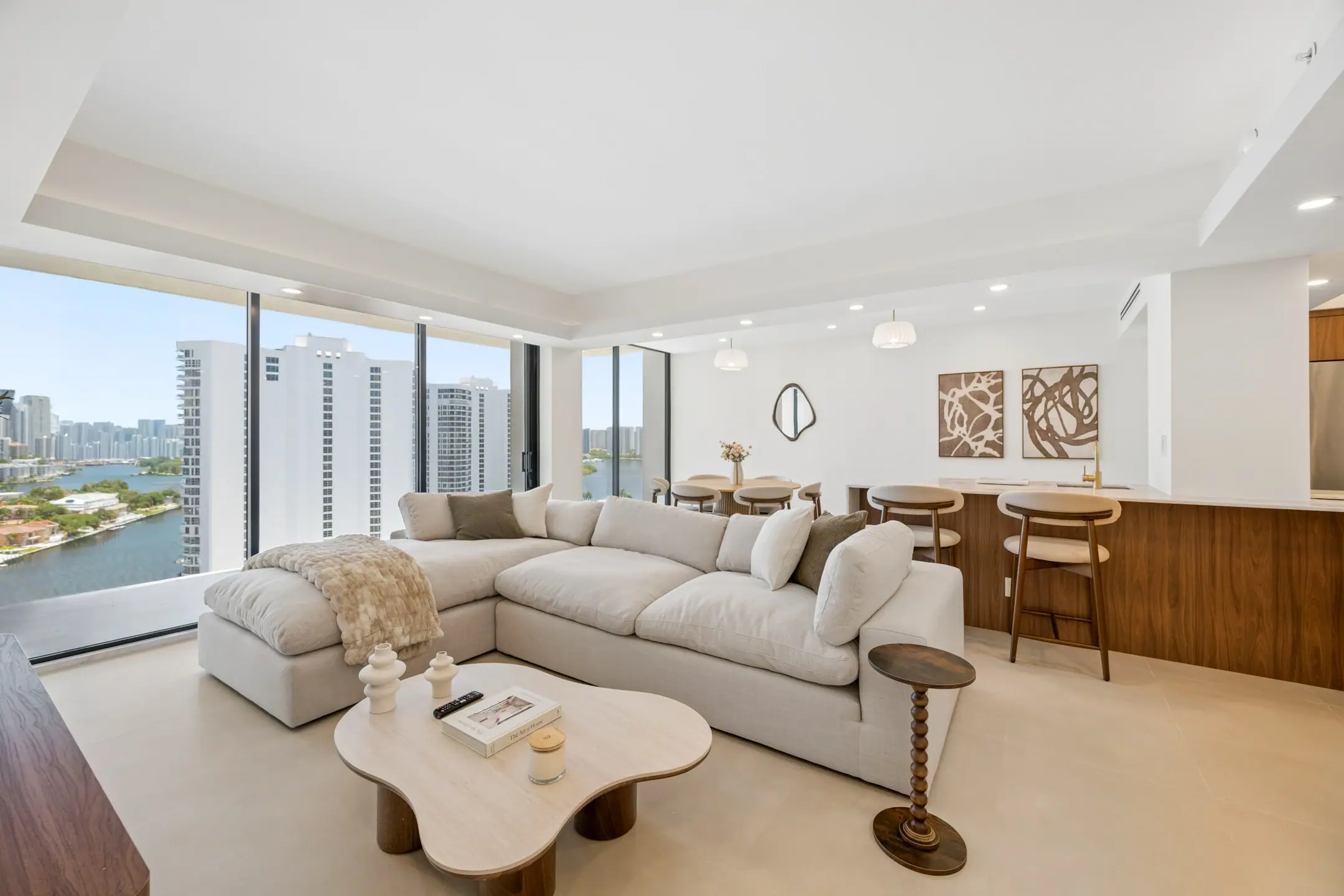 Living room at the Turnberry Tower Residence