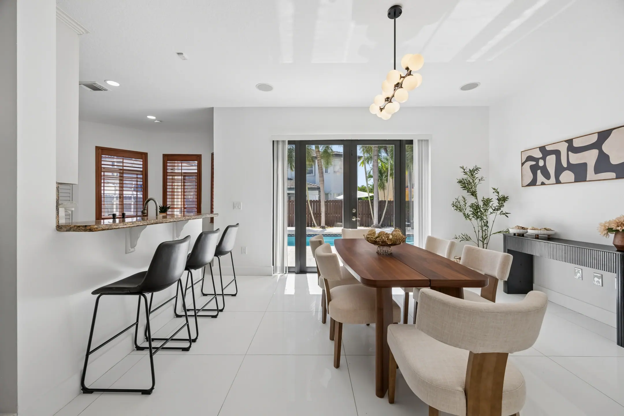 Dining area at the West Kendall Family Home