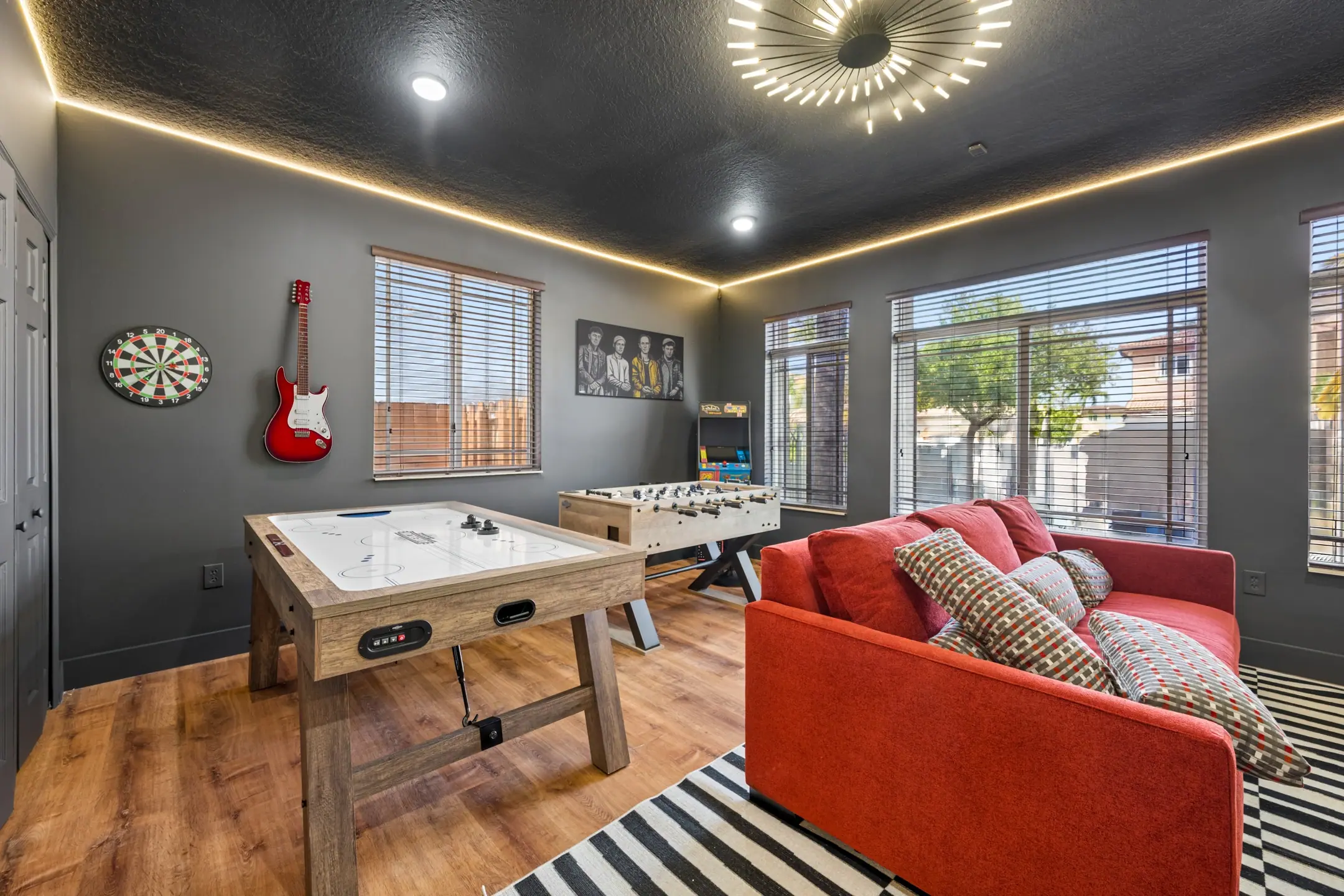Game room at the West Kendall Family Home